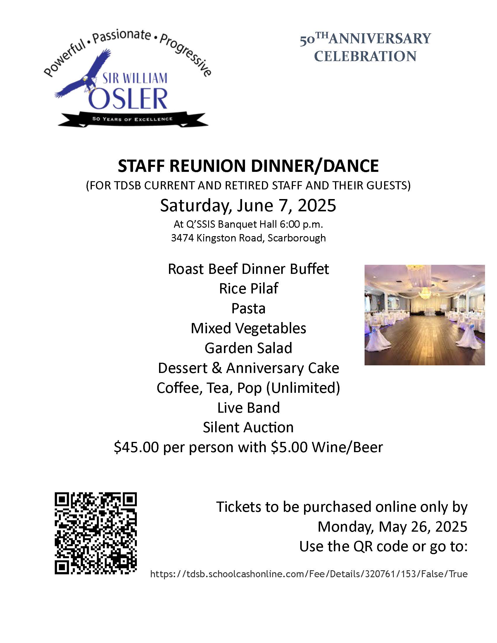 50TH REUNION STAFF DINNER